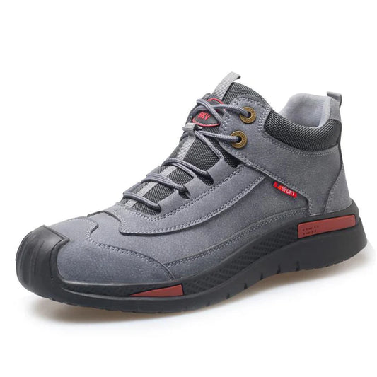 Catar - Bota Masculina de Cuero Legítimo y Suela Antideslizante