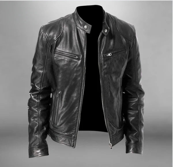 Catar - Chaqueta de cuero para hombre Trenton
