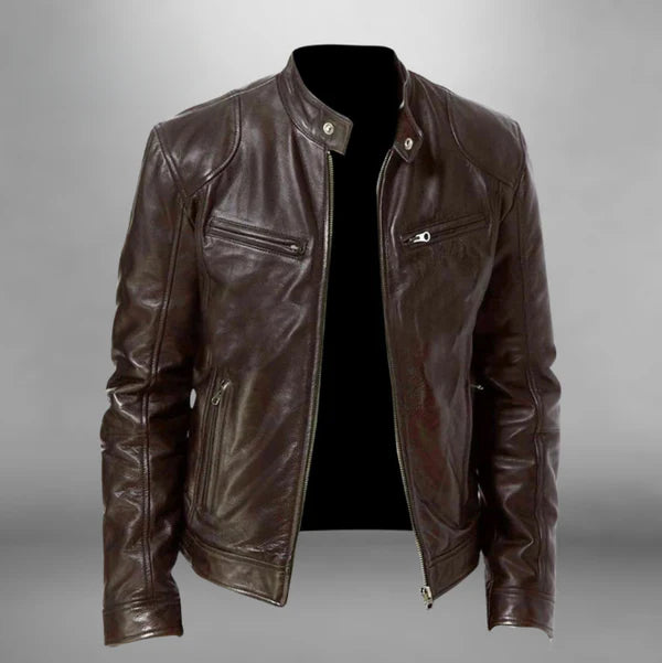 Catar - Chaqueta de cuero para hombre Trenton